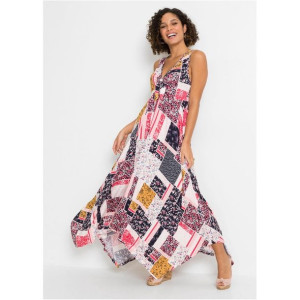 Asymetryczna Sukienka Maxi W Kwiaty 32-34 921610