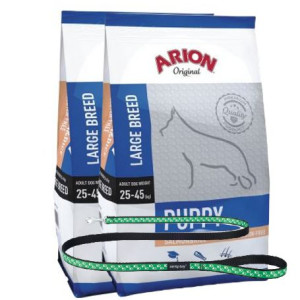 ARION Original Puppy Large Breed Salmon & Rice 12kg x 2szt+Smycz Amiplay GR