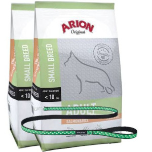 ARION Original Adult Small Breed Salmon&Rice 3kg x 2szt + Smycz Amiplay GRA