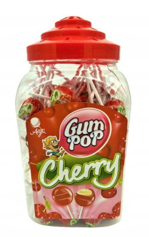 Lizaki Argo gum pop cherry 18g x 100 sztuk
