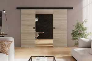 Drzwi dwuskrzydłowe 120cm BAHAMA DUO Dąb sonoma