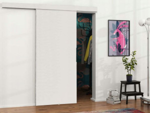 Białe drzwi chowane w ścianę 80cm BAHAMA