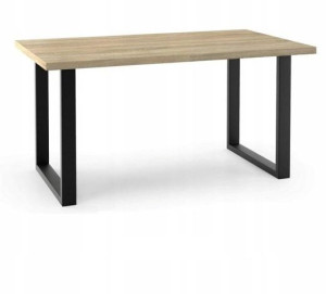 Industrialny rozkładany stół 140cm RONA Dąb sonoma