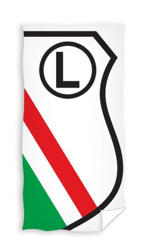 Legia Warszawa Ręcznik Kąpielowy Plażowy Bawełna Legia Herb 70x140