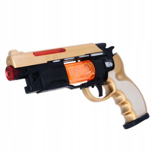 Pistolet Na Baterie Dźwięk Wibracje Światło