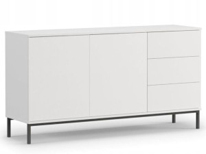 Biała Komoda do salonu na nóżkach 150 cm Soroko