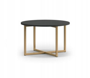 Mała ława stolik do salonu Fallon 60 cm Czarny