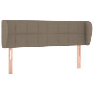 Zagłówek uszak, taupe, 147x23x78/88 cm, tkanina
