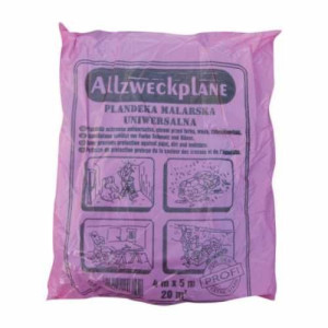 Folia Malarska Super Gruba 4x5 0.8 60my Czerwona