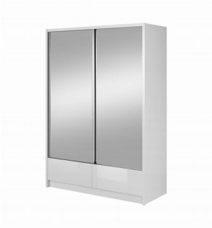 Biała nowoczesna szafa przesuwna Ariel II 150 cm