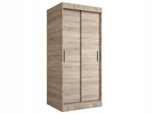 Mała szafa przesuwna 90cm ROUSE - sonoma