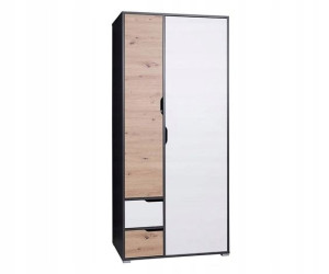 Otwierana szafa Hannoi 90cm Grafit/Biały