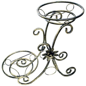 Kwietnik Stojak Metalowy Kwiaty 60 Cm Metaloplastyka