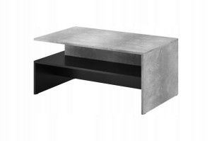 Nowoczesny stolik kawowy Parys jasny beton/Czarny