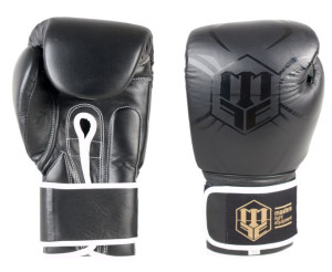 Rękawice bokserskie skórzane treningowe MASTERS RBT-BLACK/BLACK 14 oz