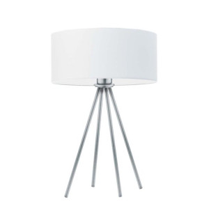 Lampa nocna do sypialni SOLARIS abażur LED