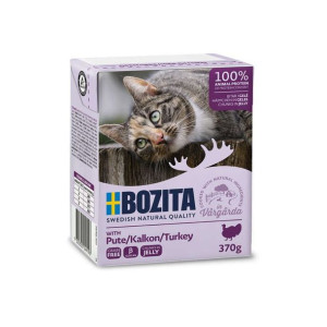 BOZITA Mięsne kawałki z indykiem w galarecie dla kota 370g