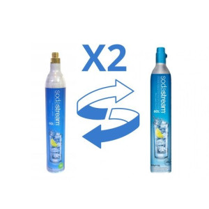 X2 Nabój Wymiana Nabicie Butli Cylinder Sodastream Gaz Co2 Spożywczy