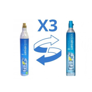X3 Nabój Wymiana Nabicie Butli Cylinder Sodastream Gaz Co2 Spożywczy
