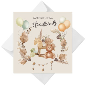 Zaproszenia na 1 2 3 4 5 Urodziny dla dzieci B47