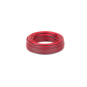 Kabel elektryczny 2x0,20mm DO LED czarno-czerwony