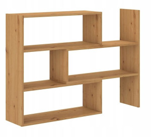 Rozsuwany dwustronny regał LEO 83cm - DĄB ARTISAN
