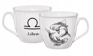 Ambition Kubek Porcelana Zodiac 550ml Ryby Libra