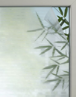 Folia okienna statyczna mleczna linie 45 x 150 cm