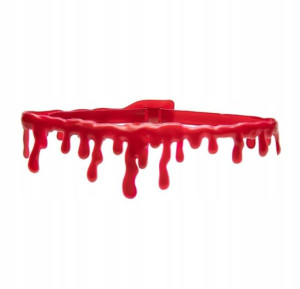 Naszyjnik krew Podcięte gardło Halloween PARTY