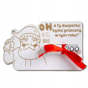Bon podarunkowy na pieniądze prezent na święta
