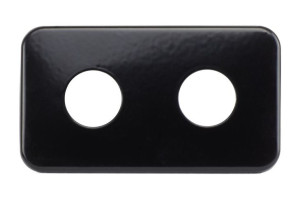 Rozeta zespolona prostokątna 50mm Ø 22 mm czarny błyszczący