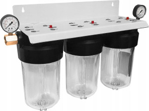 Filtr Hydro Pure 30 Big-blue 10"x3 Manometry=