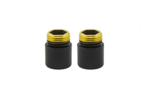 Przedłużka czarny mat dł. 20 mm GZ 1/2 x GW1/2 2szt