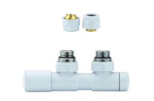 Zawór regulacyjny 50mm TWINS biały strukturalny lewy Cu