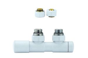 Zawór regulacyjny 50mm TWINS biały strukturalny lewy Pex