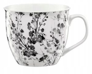 Ambition Black Nature Kubek 550ml Biały Porcelana