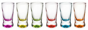 Kieliszki Kolorowe Dno X Do Wódki 25ml 6 Szt Glas