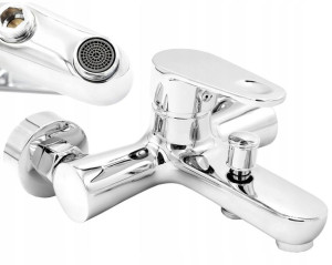 Bateria Wannowa Cobi Chrom Kran Do Łazienki