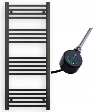 Grzejnik 120/50 Czarny + Elektryczna Grzałka