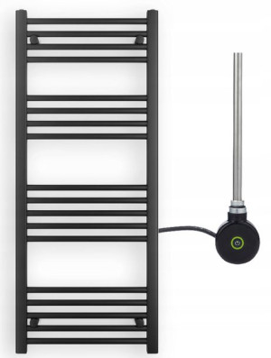 Kaloryfer 120/50 Czarny + Grzałka Elektryczna