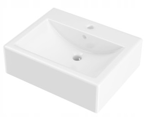 Umywalka Nablatowa Ceramiczna Biała Bilbao