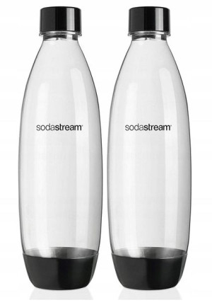 Soda Stream butelka FUSE x2 1L duża CZARNA zestaw