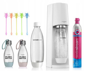 SodaStream saturator TERRA biały + 2x butelka 0,5L