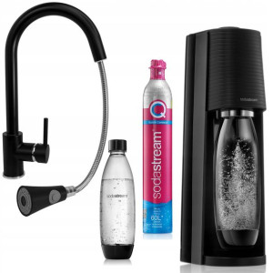 Bateria kuchenna czarna SNAKE + SodaStream TERRA