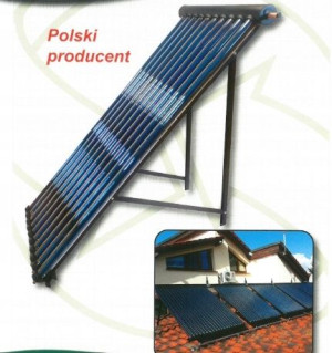 PRODUKT POLSKI Kolektor słoneczny HEAT PIPE 15 rur