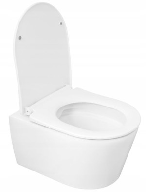 Miska Wc Wisząca Rimless Bezkołnierzowa + Deska