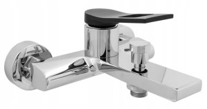 Roma Chrom Bateria Wannowa Kwadratowa Cubic Kran