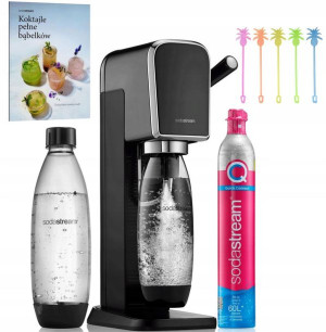 SodaStream ART saturator + butelka CZARNY zestaw