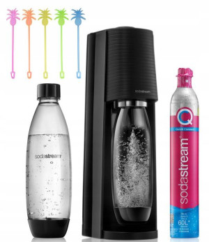 SodaStream TERRA saturator do wody CZARNY +butelka