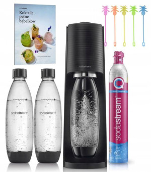 SodaStream TERRA saturator do wody CZARNY butelki